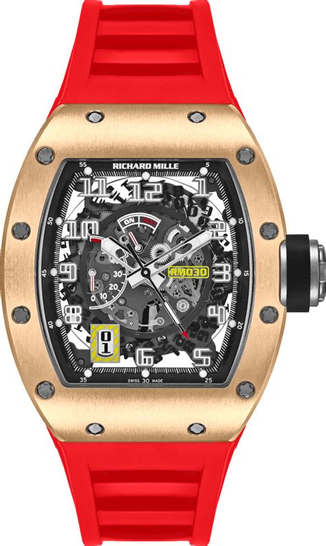 richard mille rose gold white strap|richard mille red strap price.